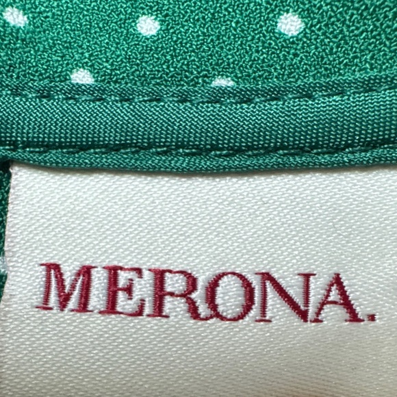 Merona Dresses & Skirts - Merona Teal Polka Dot Fabric